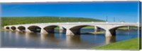 Framed Centerway Bridge over Chemung River, New York State
