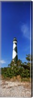 Framed Cape Lookout Lighthouse, Outer Banks, North Carolina