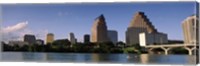 Framed Waterfront Buildings in Austin, Texas