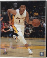 Framed D'Angelo Russell 2015-16 Action