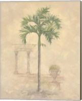 Framed 'Palm With Architecture 1' border=