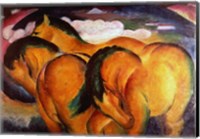 Framed Little Yellow Horses, 1912