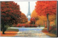 Framed Autumn in Paris Couple