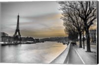 Framed River Seine And The Eiffel Tower