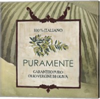 Framed Olive Oil Labels III