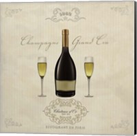 Framed Champagne Grand Cru