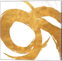 Framed Gold Circular Strokes II