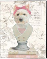 Framed Canine Couture Newsprint II
