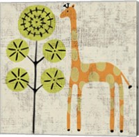 Framed 'Ada's Giraffe' border=