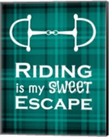 Framed Riding is My Sweet Escape - Green