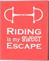 Framed Riding is My Sweet Escape - Orange