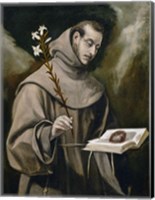 Framed Saint Anthony of Padua, 1577-79