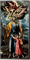 Framed Saint Joseph and the Christ Child