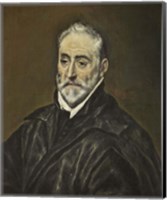 Framed Portrait of Antonio Covarrubias