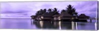 Framed Resort at Dusk, Tahiti, French Polynesia