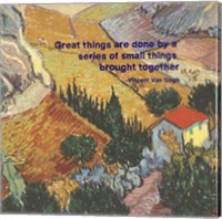 Framed Great Things -Van Gogh Quote 4
