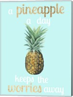 Framed Pineapple Life I