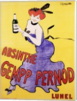 Framed Absinthe Gempp Pernod, 1903