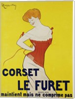 Framed Corset le Furet, 1901