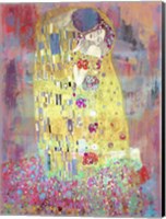 Framed Klimt's Kiss 2.0