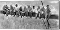 Framed New York Construction Workers Lunching on a Crossbeam, 1932 (detail)