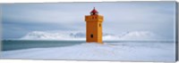 Framed Krossnes lighthouse, Iceland