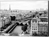 Framed View of Paris and Seine River