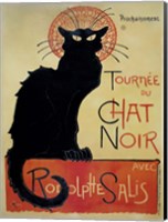 Framed Tournee Du Chat Noir (Yellow Background)