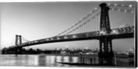 Framed Queensboro Bridge and Manhattan from Brooklyn, NYC