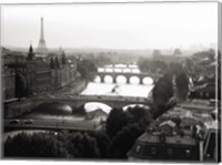 Framed Bridges over the Seine River, Paris 2