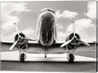 Framed Vintage DC-3 in air field