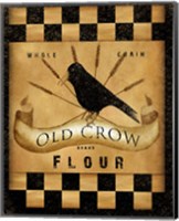 Framed Old Crow Flour