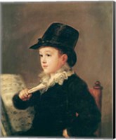 Framed Portrait of Mariano Goya