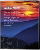 Framed John 6:35 I am the Bread of Life (Hills)