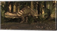 Framed Large Prestosuchus Moves Through The Brush