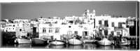 Framed Boats at the waterfront, Paros, Greece
