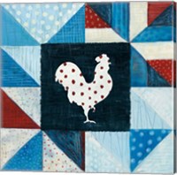 Framed Modern Americana Farm Quilt VII