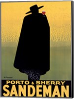 Framed Porto & Sherry Sandeman 1931