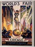 Framed Chicago World's Fair 1933