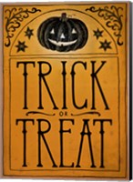 Framed Vintage Halloween Trick or Treat