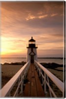 Framed Brant Point lighthouse at Dusk, Nantucket
