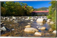 Framed Covered bridge over Swift River, New Hampshire