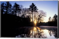 Framed Nature Conservancy's Preserve, Lamprey River Below Packer's Falls, New Hampshire