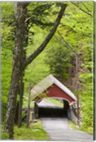 Framed Flume Covered Bridge, Pemigewasset River, Franconia Notch State Park, New Hampshire