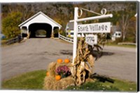 Framed Covered Bridge in downtown Stark, New Hampshire