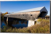 Framed Windsor Cornish Covered Bridge, Connecticut River, New Hampshire