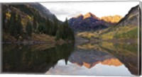 Framed Elk Mountains & Maroon Bells Lake, Colorado