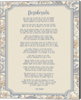 Framed Desiderata Floral Frame Beige