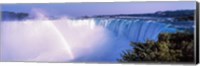 Framed Horseshoe Falls with Rainbow, Niagara Falls, Ontario, Canada
