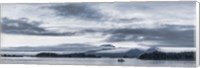 Framed Fishing Boat and Mt Edgecumbe, Sitka, Southeast Alaska